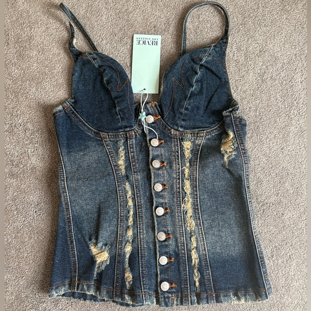 REVICE DENIM Harlow Corset NWT